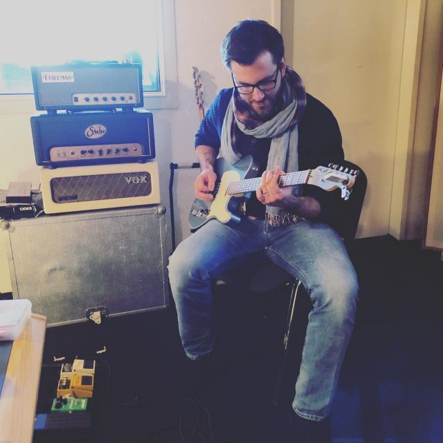 Adding some spice to our new songs #guitar #guitarist #recording #studiosession #fender #fendertelecaster @jenauert